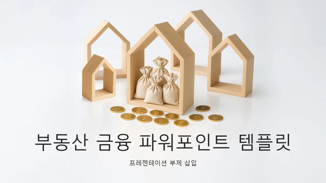 부동산 금융 파워포인트 템플릿