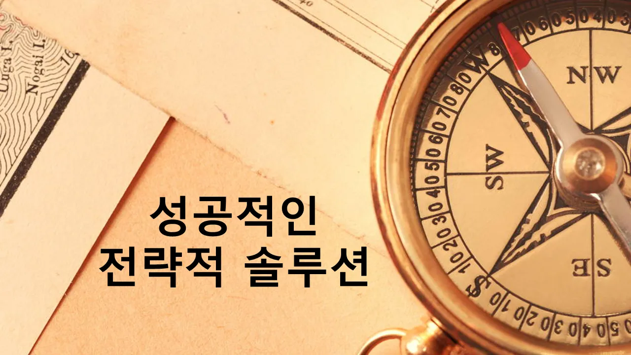 성공적인 전략적 솔루션 비즈니스 프레젠테이션용 PowerPoint 템플릿